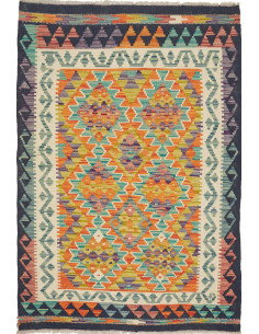 Kilim 97x148 Cm Kilim, Afghanistan, Lana Cardata A Mano