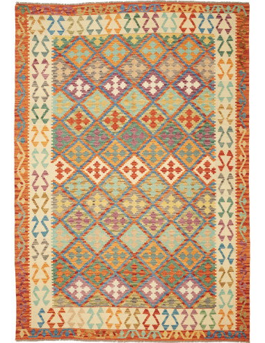 Kilim 201x291 Cm Kilim Afghanistan Hand-carded Wool