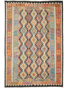 Kilim 204x302 Cm Kilim, Afghanistan, Lana Cardata A Mano