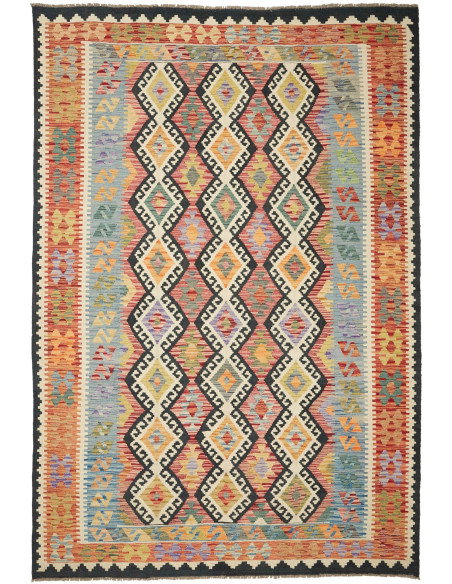 Kilim 204x302 Cm Kilim, Afghanistan, Hand-carded Wool (warp: