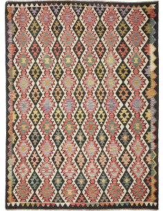 Kilim 224x299 Cm Kilim, Afghanistan, Lana Cardata A Mano
