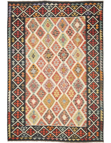Kilim 203x298 Cm Kilim, Afghanistan, Hand-carded Wool (warp: