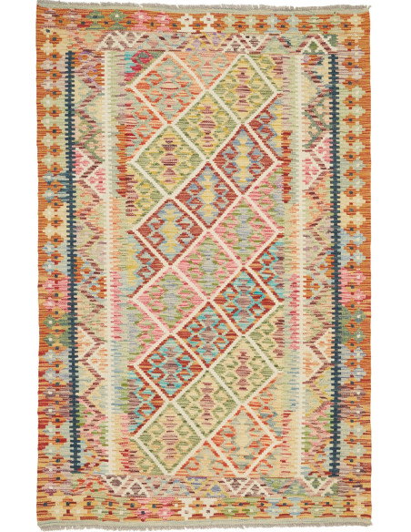 Kilim 121x186 Cm Kilim, Afghanistan, Lana Cardata A Mano