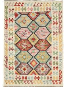 Kilim 129x181 Cm Kilim, Afghanistan, Hand-carded Wool,