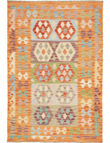 Kilim 124x183 Cm Kilim, Afghanistan, Hand-carded Wool, 0.3