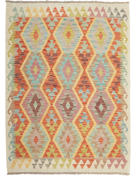 Kilim 127x173 Cm Kilim, Afghanistan, Hand-carded Wool,