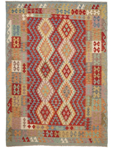 Kilim 170x241 Cm Kilim, Afghanistan, Hand-carded Wool (warp: