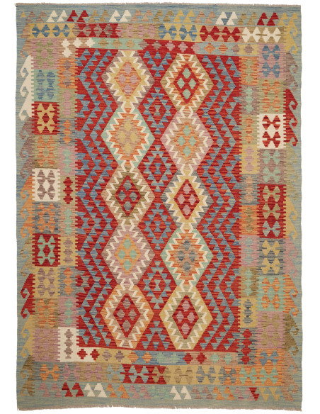 Kilim 170x241 Cm Kilim, Afghanistan, Hand-carded Wool (warp:
