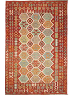 Kilim 201x297 Cm Kilim, Afghanistan, Hand-carded Wool (warp: