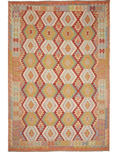 Kilim 197x293 Cm Kilim Afghanistan Lana Cardata A Mano