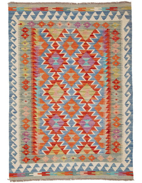 Kilim 101x143 Cm Kilim Afghanistan Lana Cardata A Mano