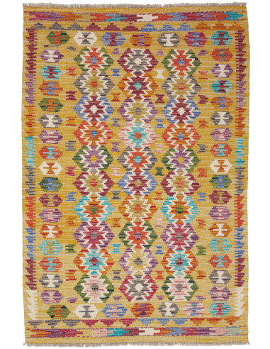 Kilim 99x147 Cm Kilim, Afghanistan, Hand-carded Wool (warp: