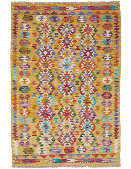 Kilim 99x147 Cm Kilim, Afghanistan, Lana Cardata A Mano