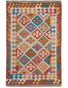Kilim 97x151 Cm Kilim, Afghanistan, Lana Cardata A Mano