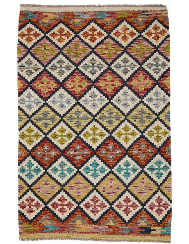 Kilim 99x151 Cm Kilim Afghanistan, Lana Cardata A Mano,