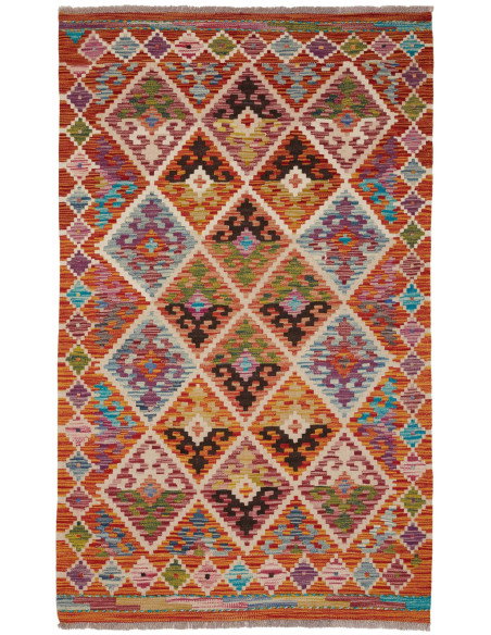 Kilim 95x158 Cm Kilim Afghanistan Hand-carded Wool