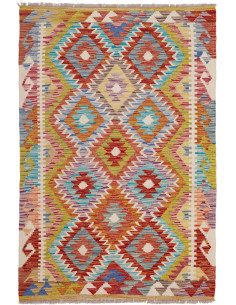 Kilim 99x152 Cm Kilim Afghanistan, Hand-carded Wool (cotton
