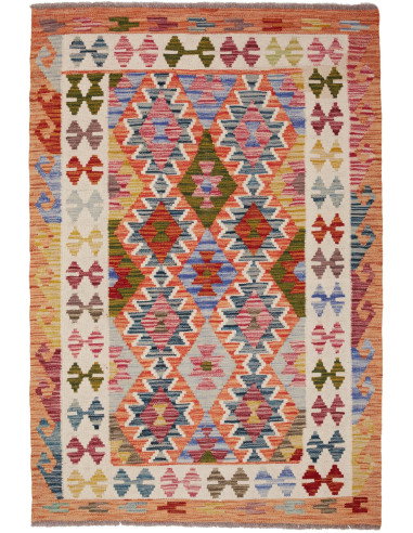 Kilim 103x150 Cm Kilim Afghanistan Lana Cardata A Mano