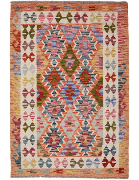 Kilim 103x150 Cm Kilim Afghanistan Lana Cardata A Mano