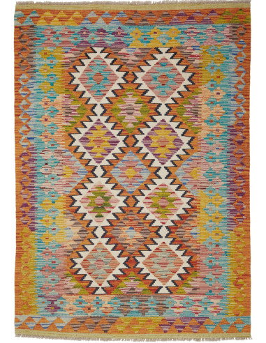 Kilim 104x150 Cm Kilim, Afghanistan, Hand-carded Wool,
