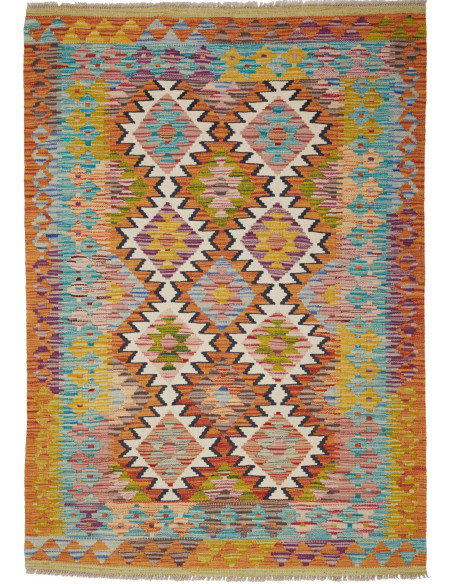 Kilim 104x150 Cm Kilim, Afghanistan, Hand-carded Wool,