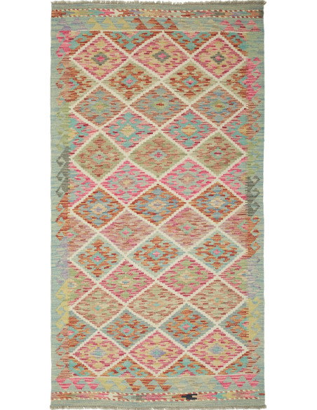 Kilim 100x194 Cm Kilim, Afghanistan, Lana Cardata A Mano
