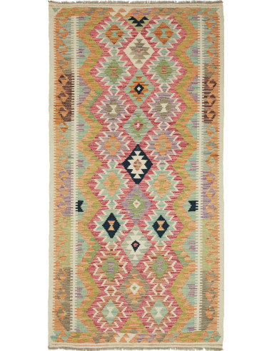 Kilim 101x200 Cm Kilim, Afghanistan, Lana Cardata A Mano,