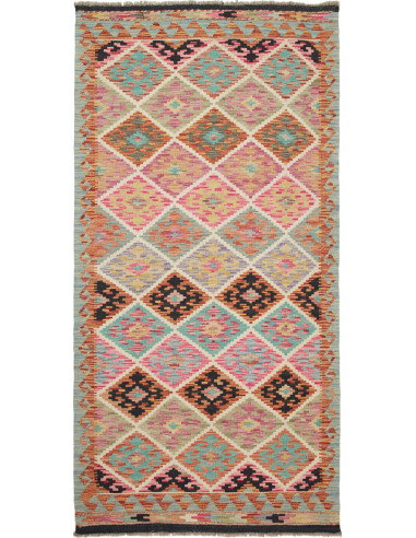 Kilim 103x202 Cm Kilim Afghanistan, Lana Cardata A Mano