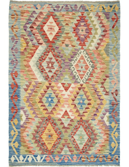 Kilim 125x182 Cm Kilim Afghanistan Hand-carded Wool (warp: