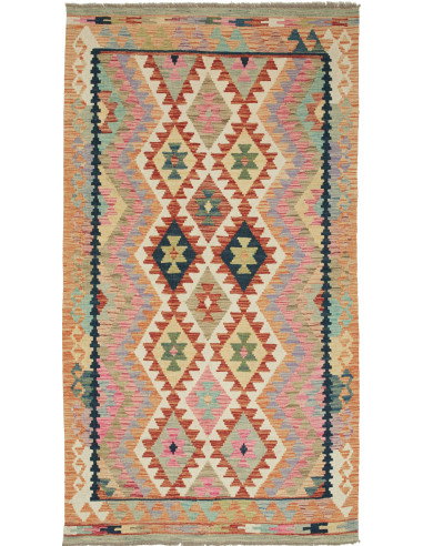 Kilim 124x193 Cm Kilim, Afghanistan, Lana Cardata A Mano