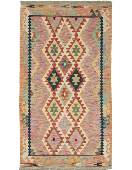 Kilim 124x193 Cm Kilim, Afghanistan, Hand-spun Wool (warp: