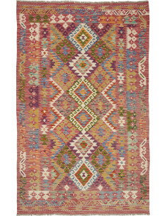 Kilim 123x196 Cm Kilim Afghanistan Lana Cardata A Mano