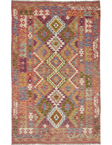 Kilim 123x196 Cm Kilim Afghanistan Lana Cardata A Mano