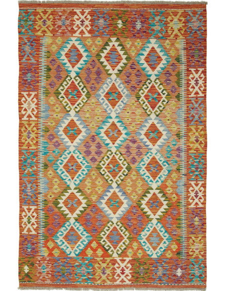 Kilim 127x194 Cm Kilim Afghanistan Hand-carded Wool