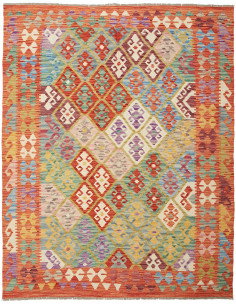 Kilim 150x193 Cm Kilim, Afghanistan, Lana Cardata A Mano
