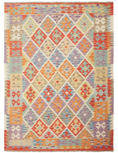 Kilim 148x205 Cm Kilim, Afghanistan, Hand-carded Wool (warp: