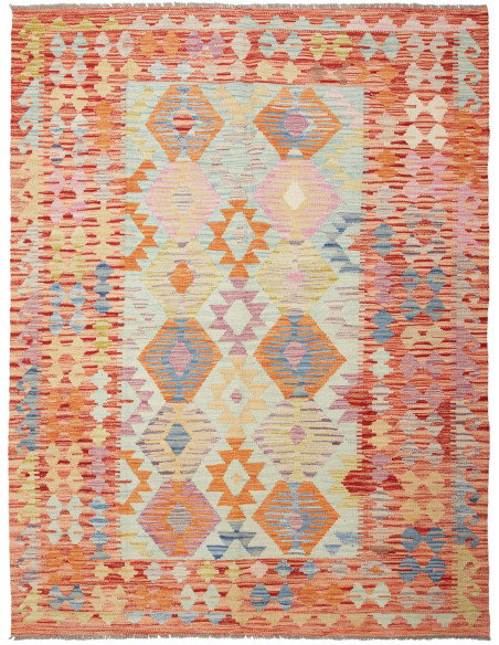 Kilim 148x192 Cm Kilim Afghanistan Hand-carded Wool (warp: