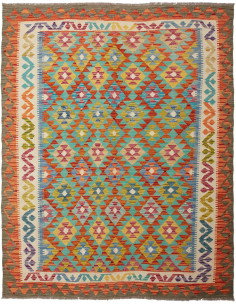 Kilim 156x198 Cm Kilim Afghanistan, Lana Cardata A Mano