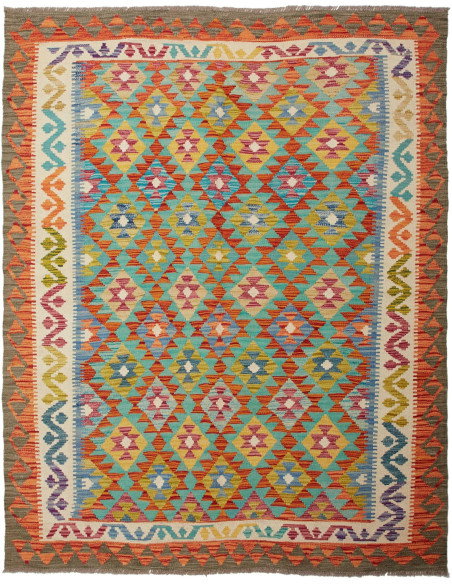 Kilim 156x198 Cm Kilim Afghanistan, Hand-carded Wool (warp: