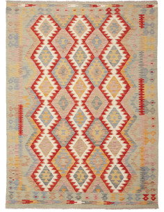 Kilim 150x201 Cm Kilim, Afghanistan, Hand-carded Wool (warp: