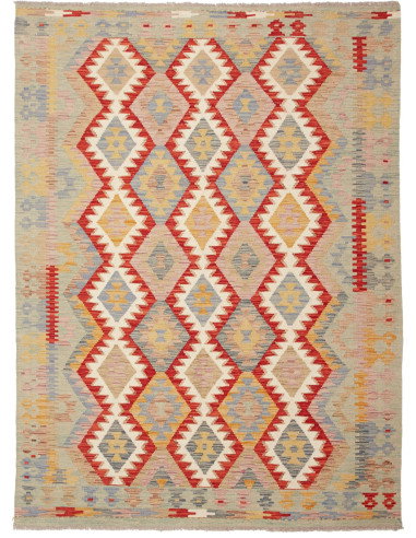 Kilim 150x201 Cm Kilim, Afghanistan, Hand-carded Wool (warp:
