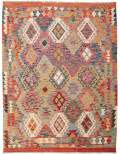 Kilim 153x195 Cm Kilim Afghanistan Hand-carded Wool (warp: