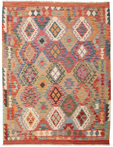 Kilim 153x195 Cm Kilim Afghanistan Hand-carded Wool (warp: