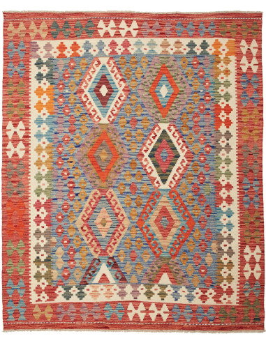 Kilim 156x192 Cm Kilim - Afghanistan - Hand-carded Wool