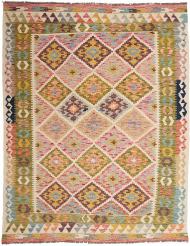 Kilim 155x200 Cm Kilim, Afghanistan, Lana Cardata A Mano