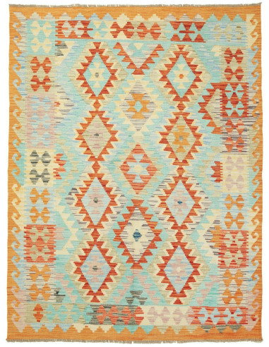 Kilim 147x195 Cm Kilim Afghanistan, Hand-carded Wool (warp: