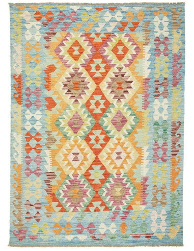 Kilim 147x206 Cm Kilim Afghanistan Hand-carded Wool (warp: