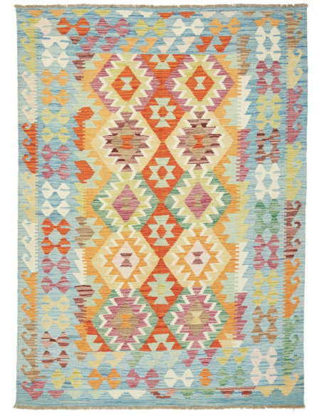 Kilim 147x206 Cm Kilim Afghanistan Hand-carded Wool (warp:
