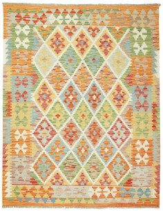 Kilim 147x192 Cm Kilim Afghanistan. Lana Cardata A Mano