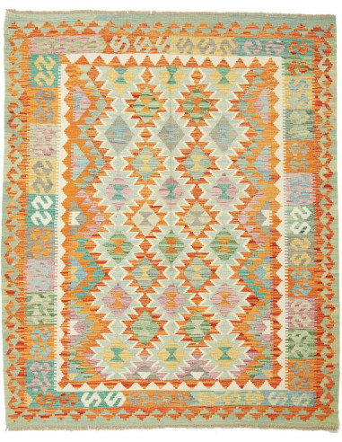 Kilim 157x196 Cm Kilim, Afghanistan, Hand-carded Wool